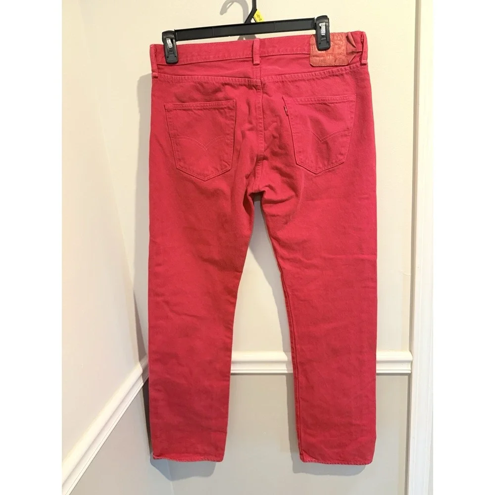 Vintage Levi's 501  Women's Button Fly 33x32‎  Red Excellent Cond.